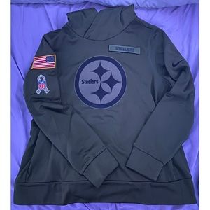 Women’s Pittsburgh Steelers Salute to Service Pullover Hoodie Sweatshirt